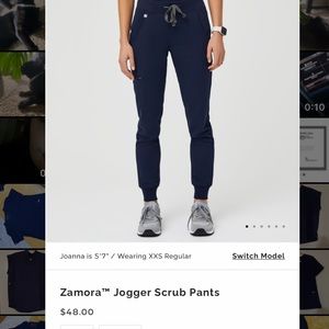 Figs Navy Jogger Scrubs Small